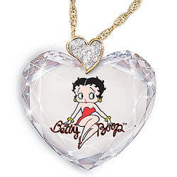 Betty Boop Sweetheart Crystal Heart Pendant