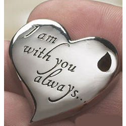 I Am With You Always Heart Pocket Token