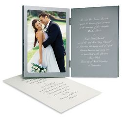 Special Memories Engraved Wedding Invitation Picture Frame