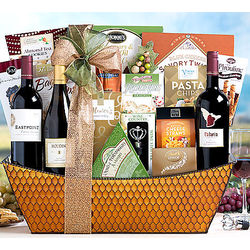 Napa, Sonoma and California Red and White Wines Gift Basket