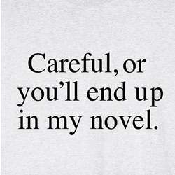 Careful Or You'll End Up In My Novel Shirt