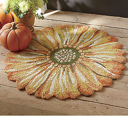 Indoor/Outdoor 3 Foot Sunflower Mat