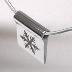 Silver Snowflake Pendant Necklace