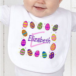 Personalized Easter Eggs Bib
