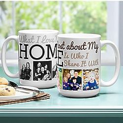 Personalized Heart of the Home Mug