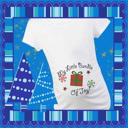 Bundle of Joy Christmas Maternity T-Shirt