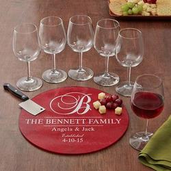 Personalized 8-Piece Decorative Wine Service Set