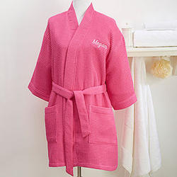 Personalized Pink Kimono Robe
