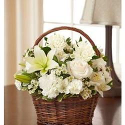 Peace, Prayers, and Blessings Bouquet in All White