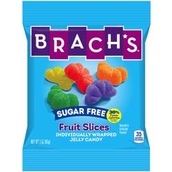 3 Ounces of Brach's Sugar Free Jelly Fruit Slice Candies