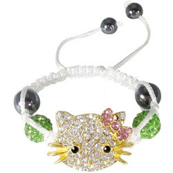 Children's Kitty Shamballa Bracelet