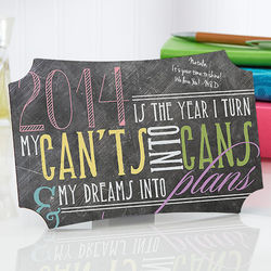 My Year Inspirational Personalized Tabletop Plaque