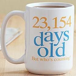 Personalized Days Old Mug