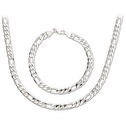 The Connoisseur Men's Chain Necklace and Bracelet
