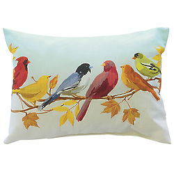 Birds on a Branch Outdoor Accent Pillow