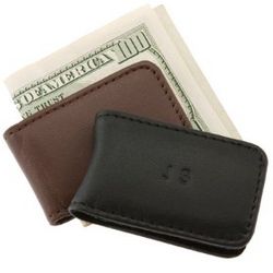 Personalized Leather Magnetic Money Clip