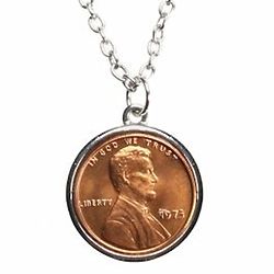 Year To Remember Penny Necklace with 2 Charms