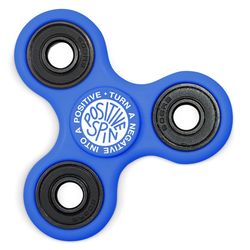 Turn a Negative into a Positive Fidget Spinner in Blue