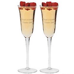 Personalized Champagne Glasses