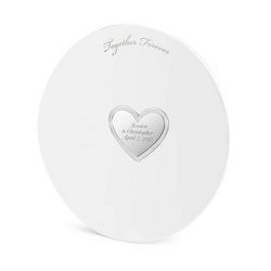 Ceramic and Stainless Steel Wedding Signature Plate