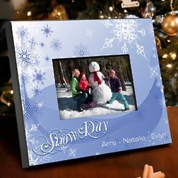 Snow Day Personalized Picture Frame