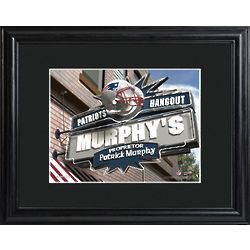 New England Patriots Pub Sign Personalized Print