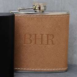 Personalized Tan Flask