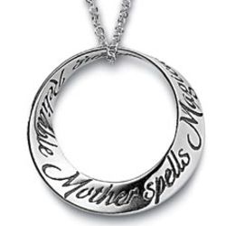 Magical Mother Mobius Necklace in Sterling Silver