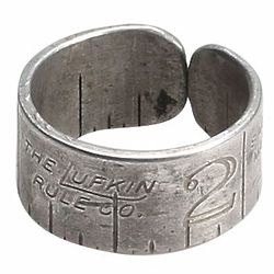 Recycled Aluminum Lufkin Ruler Ring