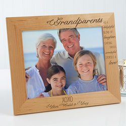 Wonderful Grandparents Personalized Photo Frame