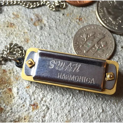 Mini Playable Harmonica Necklace