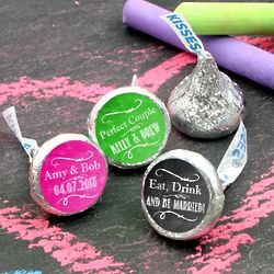 Personalized Hershey's Kisses for Wedding