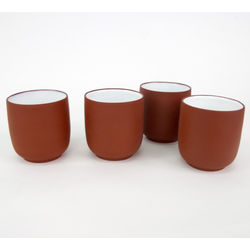 4 Red Clay Yixing Teacups