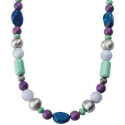 Radiant Orchid Beaded Necklace