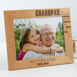 Wonderful Grandpa Personalized Photo Frame