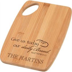 Daily Bread Verse Personalized Cutting Board
