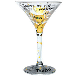 Trophy Wife Martini Glass
