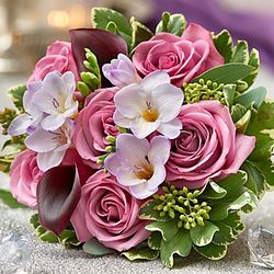 Purple Elegance Mini Calla Lily Bouquet
