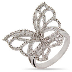 Mariah's Cubic Zirconia Fluttering Butterfly Ring