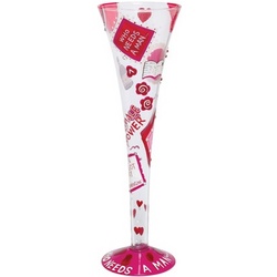 Who Needs A Man Champagne Flute