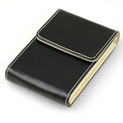Leather Business Magnetic Card Holder