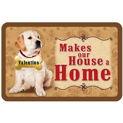 Dog's Personalized House a Home Placemat