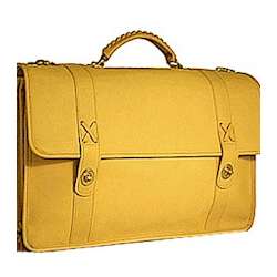 Double Gusset Baseball Glove Leather Briefcase