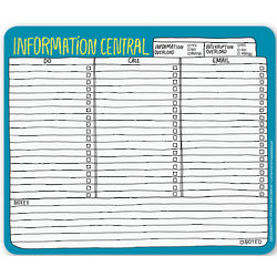 Hand-Lettered Info Central Mousepad