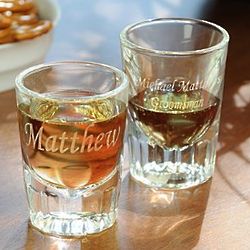 Personalized Fluted Shot Glasses