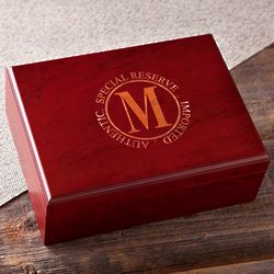 Personalized Rosewood Piano Finish Humidor