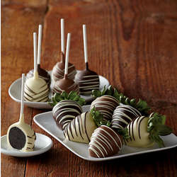 Belgian Chocolate-Covered Strawberries and Cake Pops