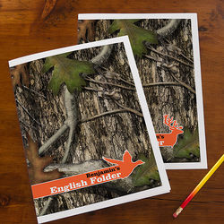 Tree Camo Personalized Folders