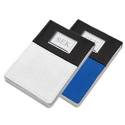 Personalized Faux Leather Business Card Holder
