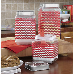 Chevron Canisters Set